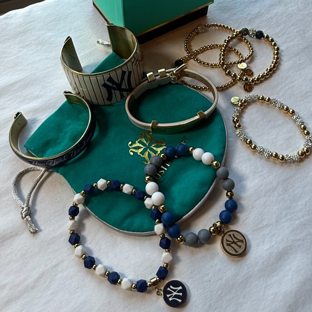 Rustic Cuff Bracelet Set of 9 NYY
